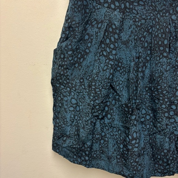 Anthropologie Pyrus 100% Silk Animal Print Mini Skirt - Picture 2 of 11